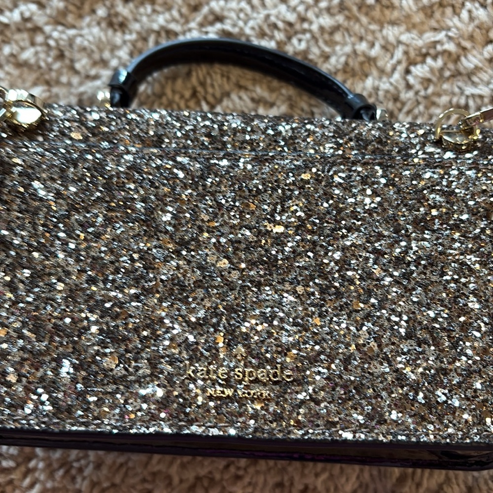 Kate Spade Odette Silver Glitter Mini bag - Picture 2 of 7